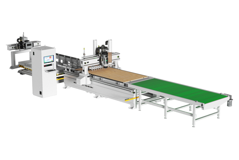 SKL-2813EL 數(shù)控貼標(biāo)開(kāi)料加工中心  